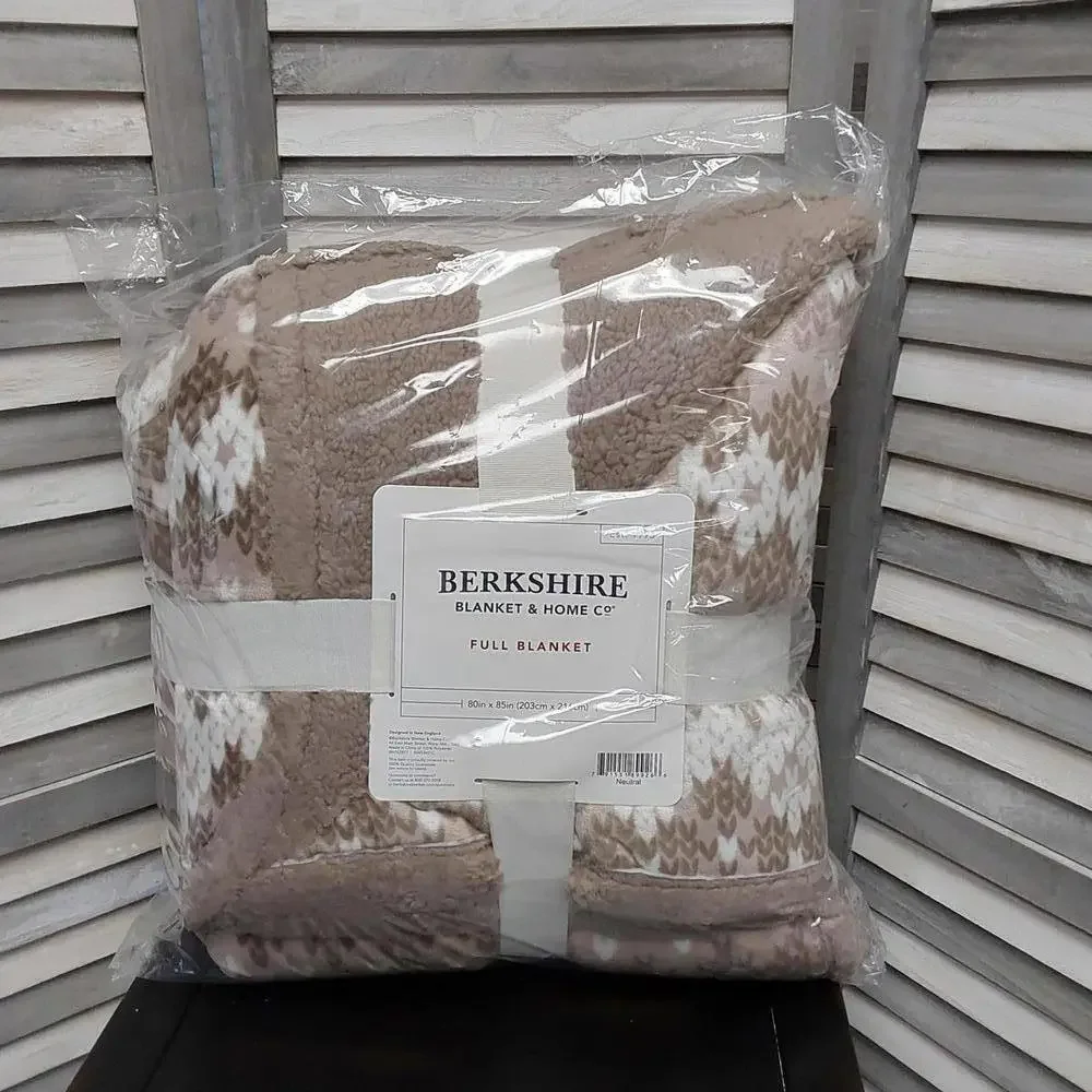 Cozy Reversible Sherpa Blanket | Full | Berkshire